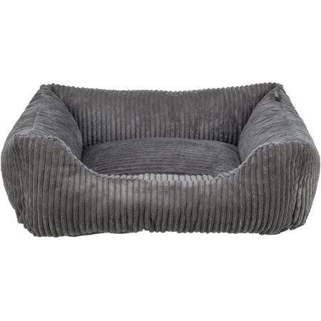 Vital Bed JONNA ortopedický obdĺžnikový pelech 120 x 80 cm, menčestrový plyš, tmavo šedá