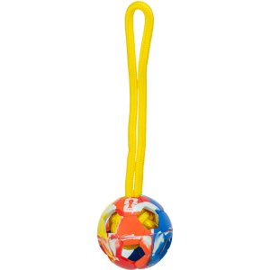 FIFA 2026 vrhacia lopta s lanom, 26 cm, tvrdá guma, biela/čierna/farebná - LIMITOVANÁ PONUKA
