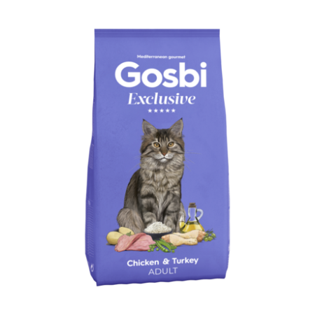 GOSBI EXCLUSIVE CAT ADULT CHICKEN&TURKEY 1,5kg