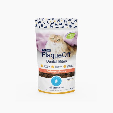 ProDen PlaqueOff Dental Bites Cat lososové 60g