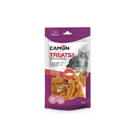 CAMON SNACKS CAT LOSOS + KURA + BATÁTA 3x0,8 cm 60 g