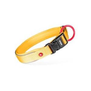 Obojok pes PREMIUM Nylon 15mm/30-35cm žltá Zolux