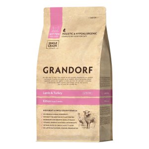 Grandorf granule pre mačky Kitten - Jahňa a moriak 2kg