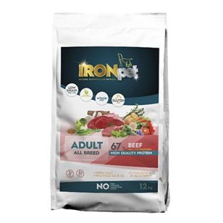 IRONpet Dog Adult All Breed Beef 12kg