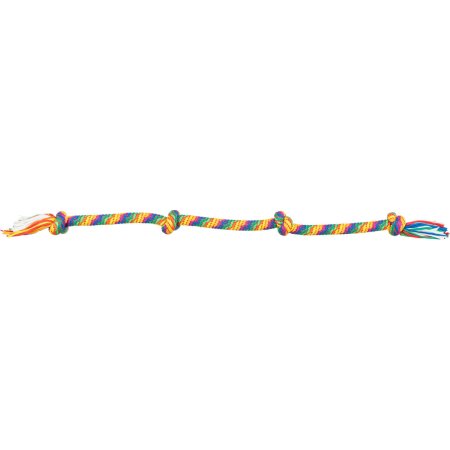 Hracia činka / preťahovadlo 122 cm, 4 uzly, multikolor - LIMITOVANÁ PONUKA