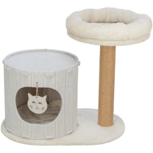 Škrabadlo FILIA s filcovým domčekom, 58 × 37 cm, výška: 52 cm, krémová