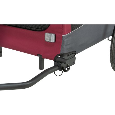 Vozík za bicykel, M: 66 × 74 × 76/136 cm, do 22 kg, sivá/červená