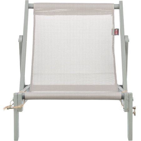 Vonkajšie plážové kreslo pre mačky, 33 × 37 × 51 cm, do 15 kg, sivá