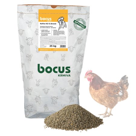 BOCUS Kurice K2 G drvené - 25 kg XY