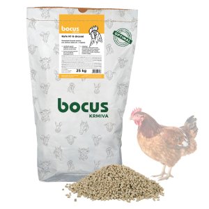 BOCUS Kurča K1 G drvené - 25 kg XY