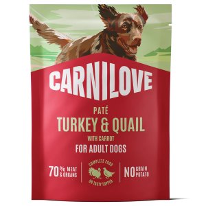 Carnilove Dog Pouch Paté Turkey & Duck with Timothy Grass 300 g