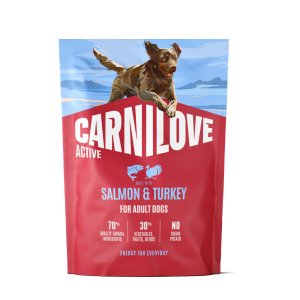 Carnilove Active Dog Dry Made with Salmon & Turkey for Adult All Breeds 1,5 kg