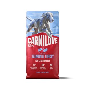 Carnilove Active Dog Dry Made with Salmon & Turkey for Adult Large Breeds 12 kg