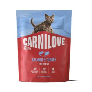 Carnilove Active Cat Dry Made with Salmon & Turkey for kittens 400 g