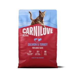 Carnilove Active Cat Dry Made with Salmon & Turkey for Adult All Breeds 2 kg