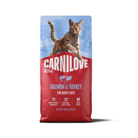 Carnilove Active Cat Dry Made with Salmon & Turkey for Adult All Breeds 6 kg
