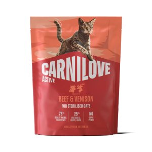 Carnilove Active Cat Dry Made with Beef & Venison for Sterilised Adult All Breeds 400 g