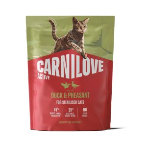 Carnilove Active Cat Dry Made with Duck & Pheasant for Sterilised Adult All Breeds 400 g