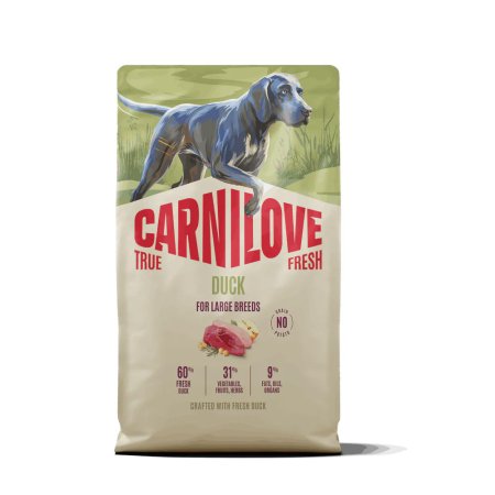 Carnilove True Fresh Dog Dry Duck pre Adult Large Breeds 4 kg