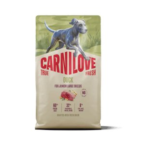 Carnilove True Fresh Dog Dry Duck pre Junior Large breeds 4 kg