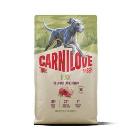 Carnilove True Fresh Dog Dry Duck pre Junior Large breeds 4 kg