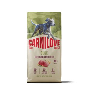 Carnilove True Fresh Dog Dry Duck pre Junior Large breeds 12 kg