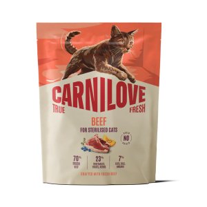 Carnilove True Fresh Cat Dry Beef for Sterilised Adult All Breeds 400 g