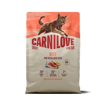 Carnilove True Fresh Cat Dry Beef for Sterilised Adult All Breeds 2 kg