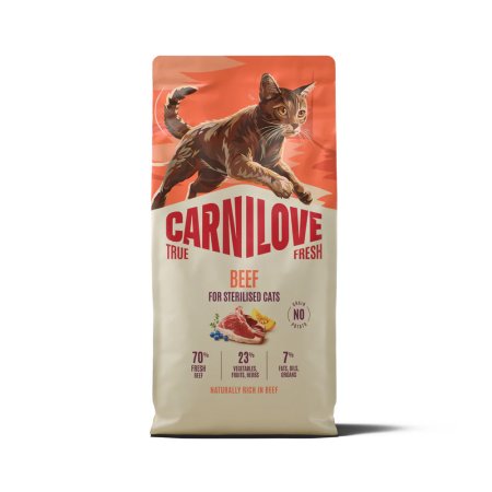 Carnilove True Fresh Cat Dry Beef for Sterilised Adult All Breeds 6 kg