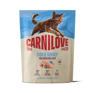 Carnilove True Fresh Cat Dry Fish&Turkey for Sterilised Adult All Breeds 400 g