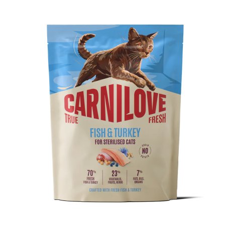Carnilove True Fresh Cat Dry Fish&Turkey for Sterilised Adult All Breeds 400 g