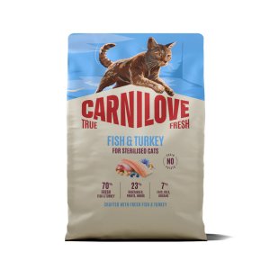 Carnilove True Fresh Cat Dry Fish&Turkey for Sterilised Adult All Breeds 2 kg
