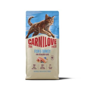 Carnilove True Fresh Cat Dry Fish&Turkey for Sterilised Adult All Breeds 6 kg