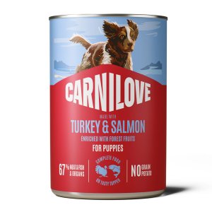 Carnilove Dog Can Paté Made with Turkey & Salmon pre Puppies 400 g