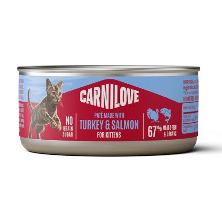 Carnilove Cat Can Paté Vyrobené with Turkey & Salmon pre Kittens 100 g