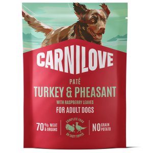 Carnilove Dog Pouch Paté Turkey & Pheasant with Raspberry Leaves 300 g