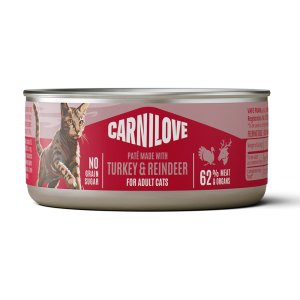 Carnilove Cat Can Paté Made with Turkey & Reindeer 100 g