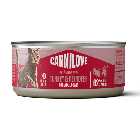 Carnilove Cat Can Paté Made with Turkey & Reindeer 100 g