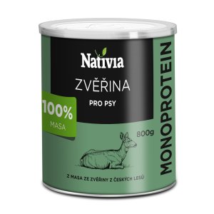 Nativia Konzerva zverinová 800 g