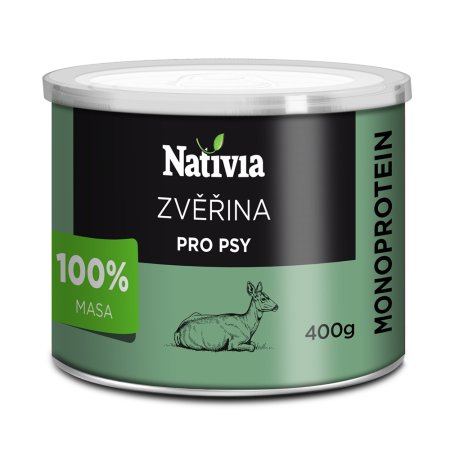 Nativia Konzerva zverinová 400 g