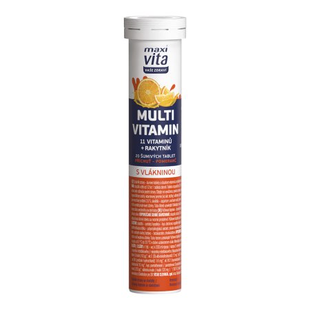 Vitar Maxi Vita Multivitamin + rakytník 20 šumivých tablet 80 g