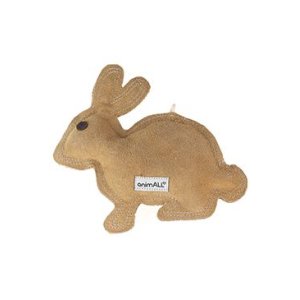 Hračka pes animALL Králik koža, natural 20x20cm