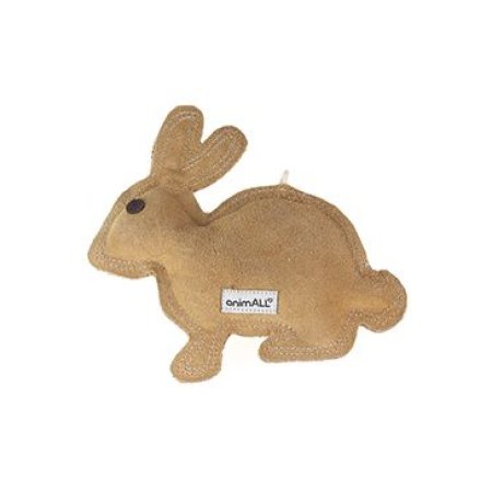 Hračka pes animALL Králik koža, natural 20x20cm