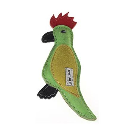 Hračka pes animALL Papagáj koža, farebný 22cm