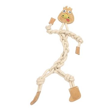 Hračka pes animALL Krůta kůže+lano Mr.Roper 47cm