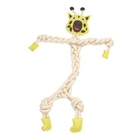 Hračka pes animALL Žirafa koža+lano Mr.Roper 78cm