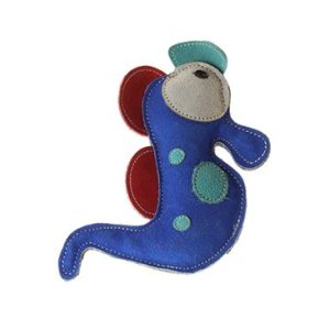Hračka pes animALL Morský koník koža, farebný 23,5x15cm