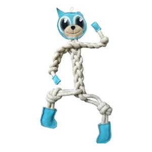Hračka pes animALL Cat koža+lano Mr.Roper 47cm