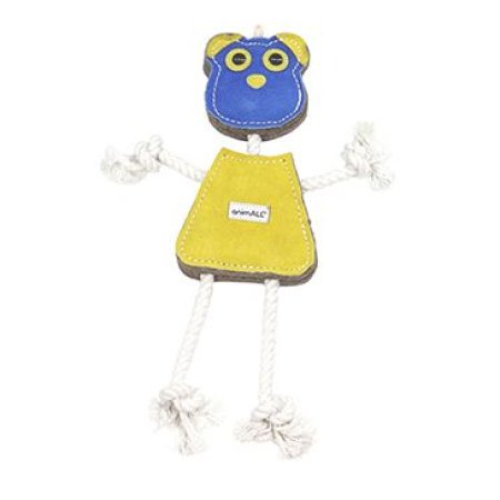 Hračka pes animALL Medveď veľký koža, farebný 35x22cm