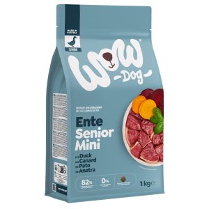 WOW Dog granule Kačica Senior 1kg Mini